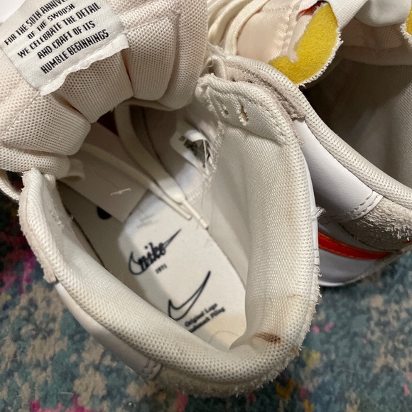 Nike Blazer Mid '77 SE White Orange Sail First Use Women's 8.5 RARE - Picture 7 of 14